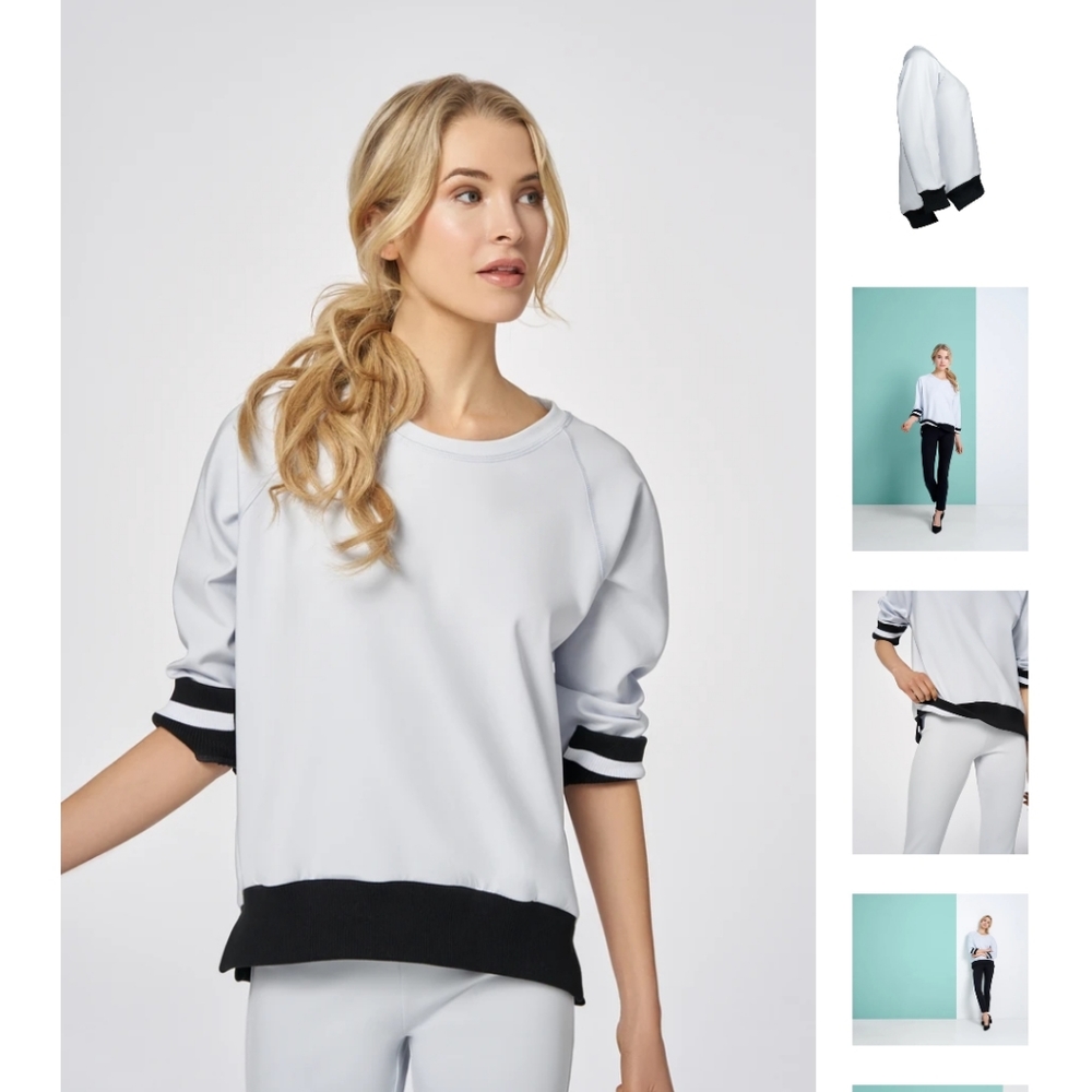Sita Cloud dust ribbed sweater medium